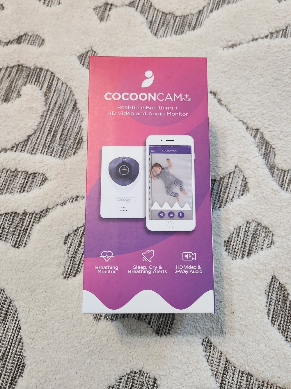 COCOONCAM Plus Wireless Baby Monitor - Video + Audio + Breathing Monitor NEW!